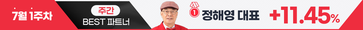 주간수익률 베스트 