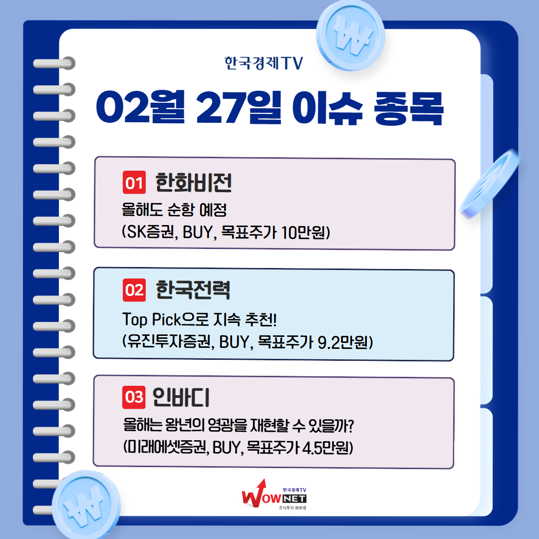 오늘의 특징주 게시글 이미지