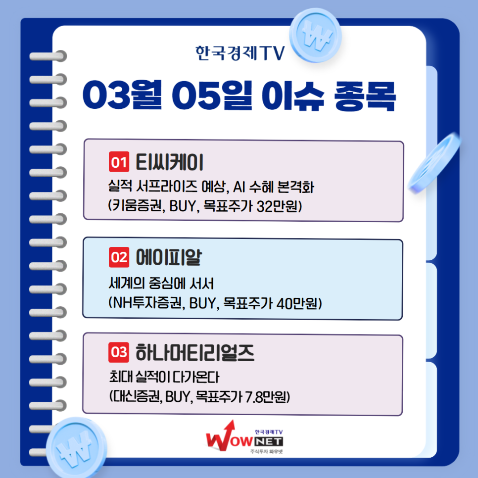 오늘의 특징주 게시글 이미지