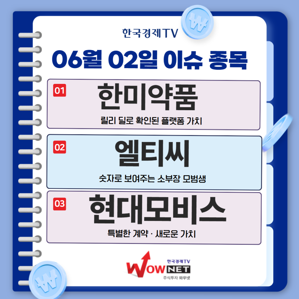 오늘의 특징주 게시글 이미지