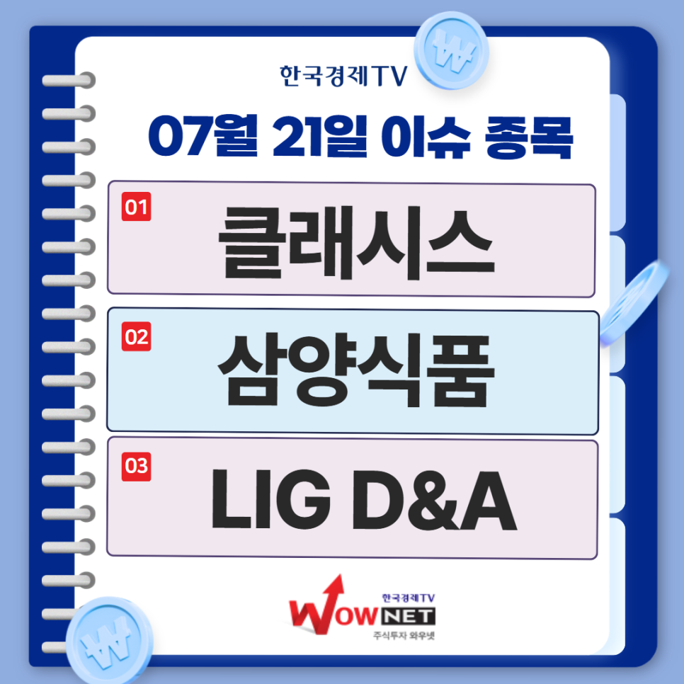 오늘의 특징주 게시글 이미지