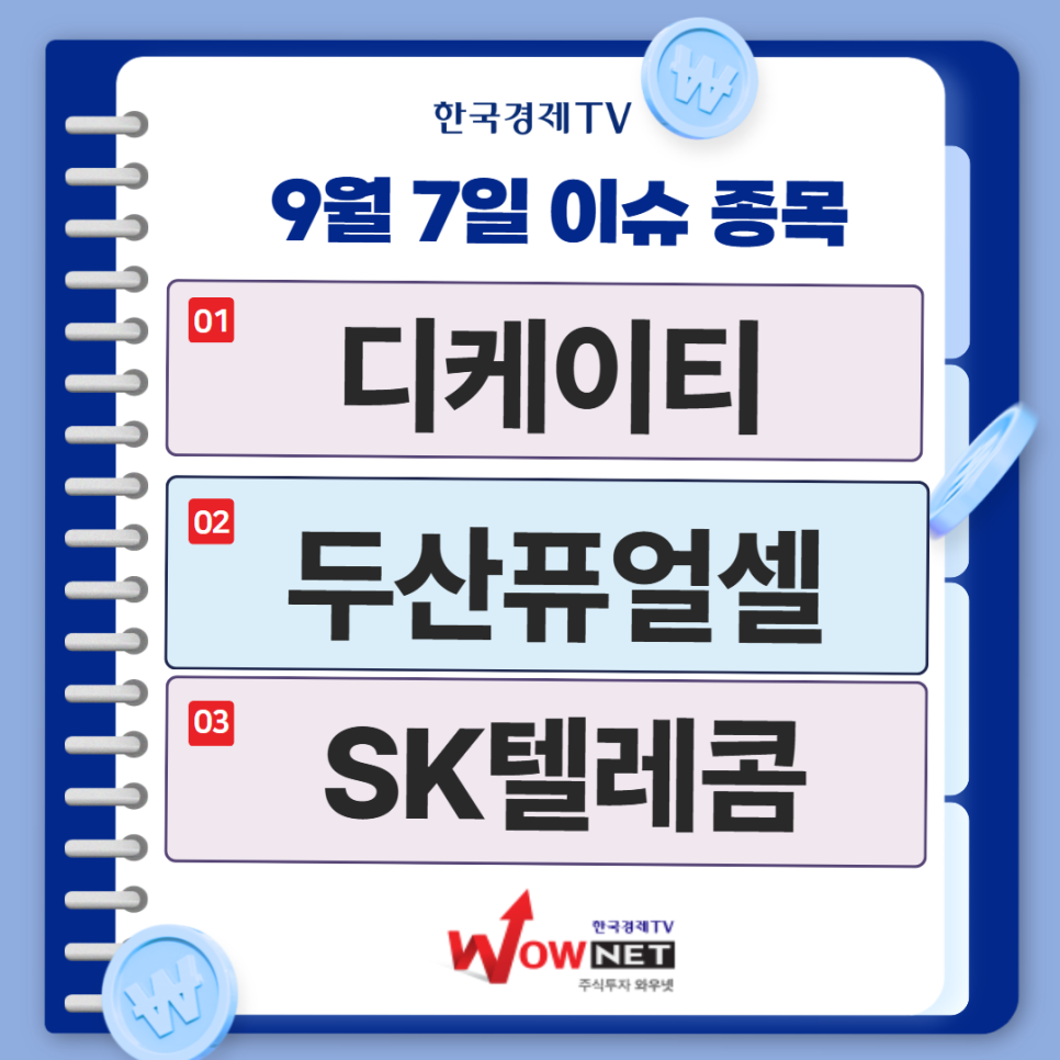오늘의 특징주 게시글 이미지
