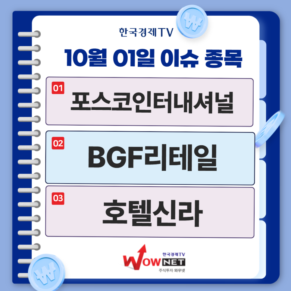 오늘의 특징주 게시글 이미지
