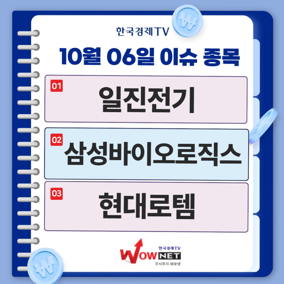 오늘의 특징주 게시글 이미지